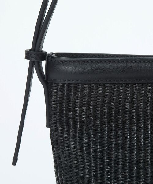 TOPKAPI / トプカピ ショルダーバッグ | 【Breath TOPKAPI】サングラスホルダー付き レザーコンビ カゴ ショルダーバッグ  | 詳細4