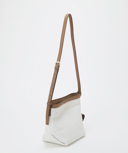 TOPKAPI / トプカピ ショルダーバッグ | 【Breath TOPKAPI】サングラスホルダー付き レザーコンビ カゴ ショルダーバッグ  | 詳細6