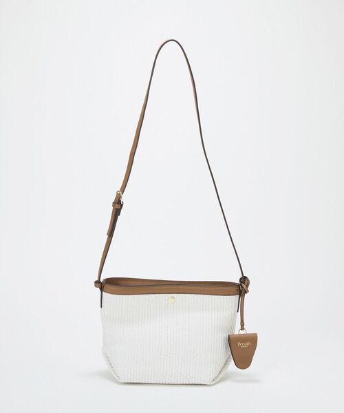 TOPKAPI / トプカピ ショルダーバッグ | 【Breath TOPKAPI】サングラスホルダー付き レザーコンビ カゴ ショルダーバッグ  | 詳細10