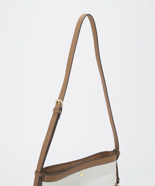 TOPKAPI / トプカピ ショルダーバッグ | 【Breath TOPKAPI】サングラスホルダー付き レザーコンビ カゴ ショルダーバッグ  | 詳細11