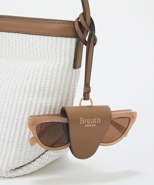 TOPKAPI / トプカピ ショルダーバッグ | 【Breath TOPKAPI】サングラスホルダー付き レザーコンビ カゴ ショルダーバッグ  | 詳細14