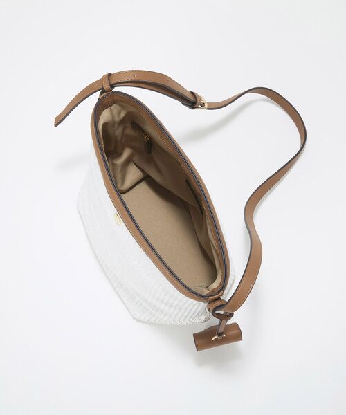 TOPKAPI / トプカピ ショルダーバッグ | 【Breath TOPKAPI】サングラスホルダー付き レザーコンビ カゴ ショルダーバッグ  | 詳細16