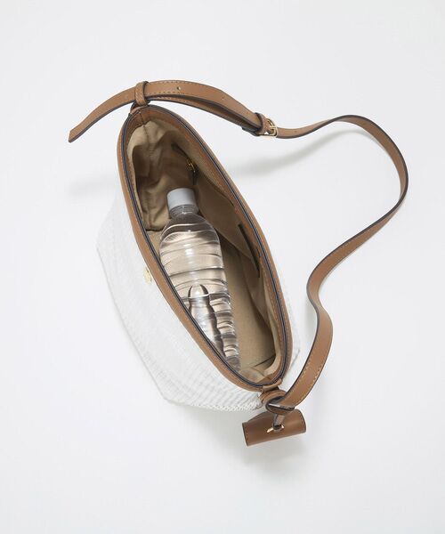 TOPKAPI / トプカピ ショルダーバッグ | 【Breath TOPKAPI】サングラスホルダー付き レザーコンビ カゴ ショルダーバッグ  | 詳細17