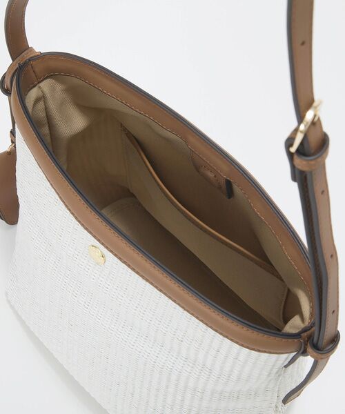 TOPKAPI / トプカピ ショルダーバッグ | 【Breath TOPKAPI】サングラスホルダー付き レザーコンビ カゴ ショルダーバッグ  | 詳細18