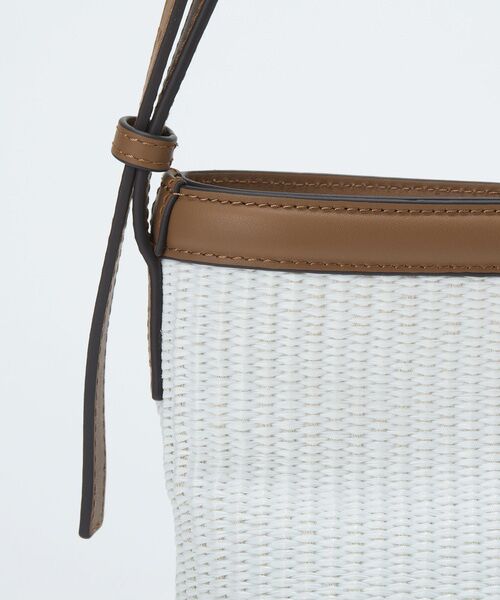 TOPKAPI / トプカピ ショルダーバッグ | 【Breath TOPKAPI】サングラスホルダー付き レザーコンビ カゴ ショルダーバッグ  | 詳細21