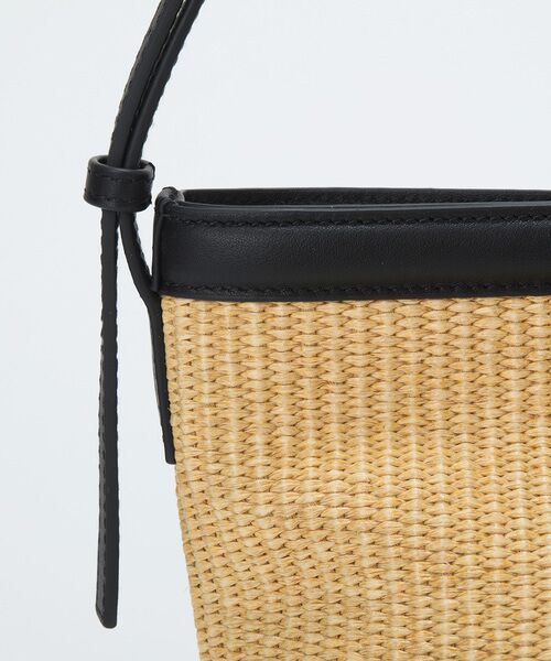 TOPKAPI / トプカピ ショルダーバッグ | 【Breath TOPKAPI】サングラスホルダー付き レザーコンビ カゴ ショルダーバッグ  | 詳細23