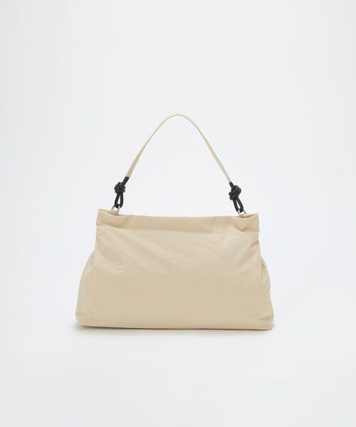 TOPKAPI / トプカピ ショルダーバッグ | 【TREASURE TOPKAPI】リンクルナイロン ノット ワンハンドル ショルダーバッグ（ペールベージュ）