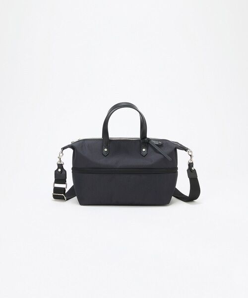 TOPKAPI / トプカピ トートバッグ | 【TREASURE TOPKAPI】ナイロンコンビ 2way チェンジング トートバッグ ショルダーベルト付き（ブラック）