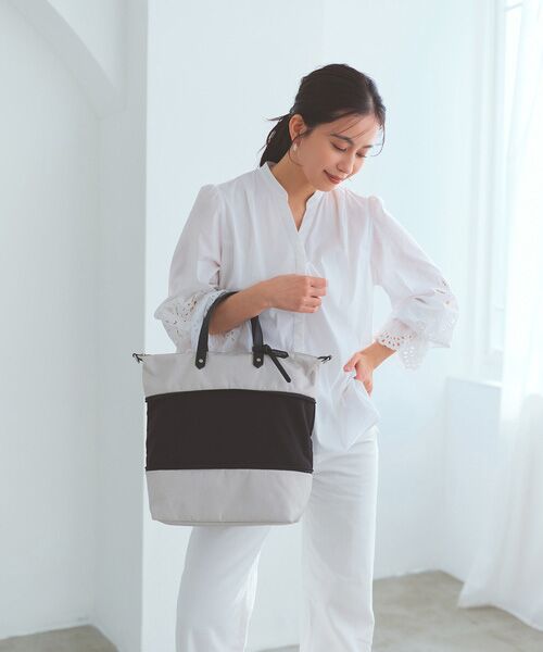 TOPKAPI / トプカピ トートバッグ | 【TREASURE TOPKAPI】ナイロンコンビ 2way チェンジング トートバッグ ショルダーベルト付き | 詳細5