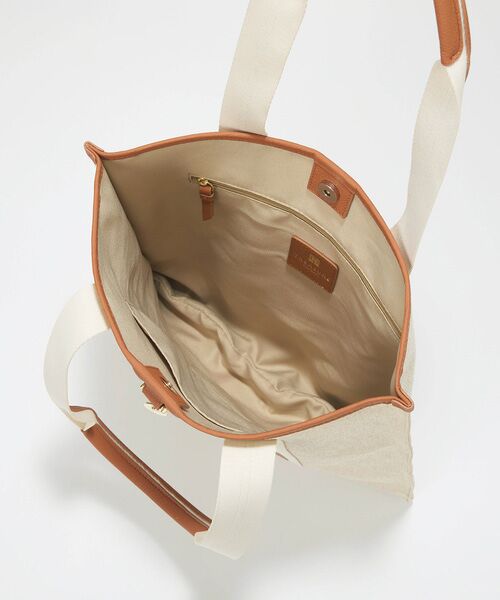 TOPKAPI / トプカピ トートバッグ | 【TREASURE TOPKAPI】レザーコンビ ストライプハンドル スリム トートバッグ　A4 / 軽量 | 詳細8