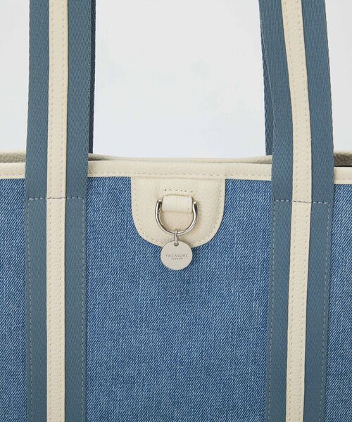 TOPKAPI / トプカピ トートバッグ | 【TREASURE TOPKAPI】レザーコンビ ストライプハンドル スリム トートバッグ　A4 / 軽量 | 詳細18