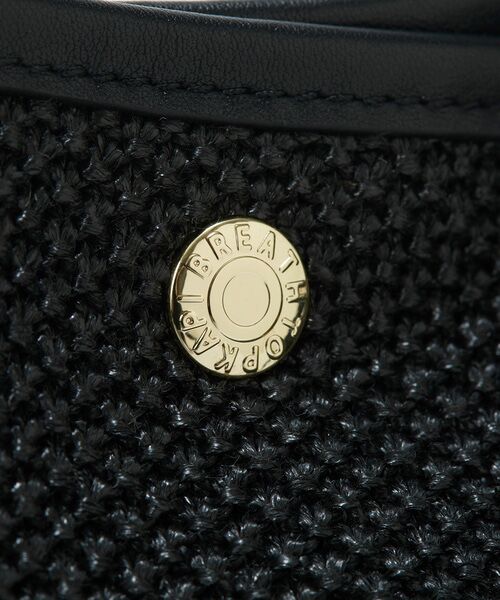 TOPKAPI / トプカピ トートバッグ | 【Breath TOPKAPI】レザーコンビ 雑材風 シンプル トートバッグ チャーム付き　A4 / 軽量 | 詳細8