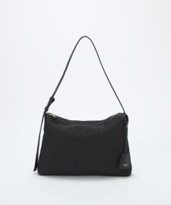 TOPKAPI / トプカピ ショルダーバッグ | 【Breath TOPKAPI】レザーコンビ 雑材風 シンプル ショルダーバッグ チャーム付き