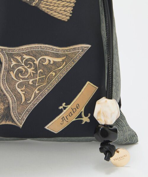 TOPKAPI / トプカピ ショルダーバッグ | 【TREASURE TOPKAPI】【アップデート】マイルドサテン スカーフ柄 巾着 ショルダートートバッグ | 詳細18