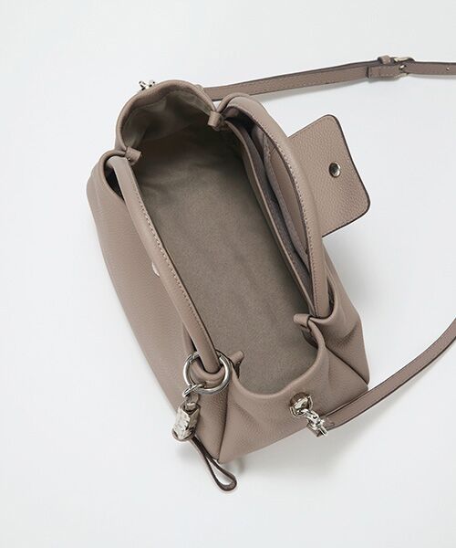 TOPKAPI / トプカピ トートバッグ | 【Breath TOPKAPI】シュリンクレザー ショルダー付き トートバッグ / チャーム付き M | 詳細20