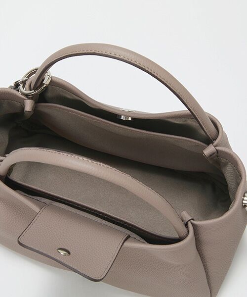 TOPKAPI / トプカピ トートバッグ | 【Breath TOPKAPI】シュリンクレザー ショルダー付き トートバッグ / チャーム付き M | 詳細22