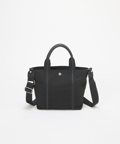 TOPKAPI / トプカピ ショルダーバッグ | 【TREASURE TOPKAPI】ソフトタッチ テープハンドル ミニトートバッグ  / 軽量 / 撥水 （ブラック）