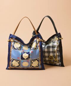 TOPKAPI / トプカピ トートバッグ | 【TREASURE TOPKAPI】【26AW新色】マイルドサテン スカーフ柄 トートバッグ