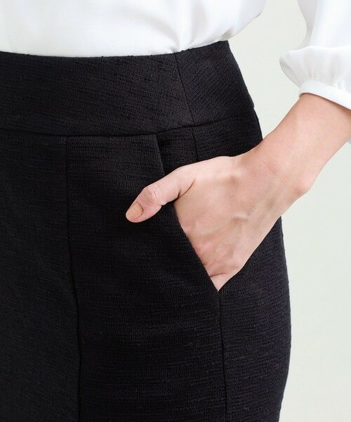 【L】【美Skirt】【セットアップ対応】【ウォッシャブル】ツイードジャージスカート