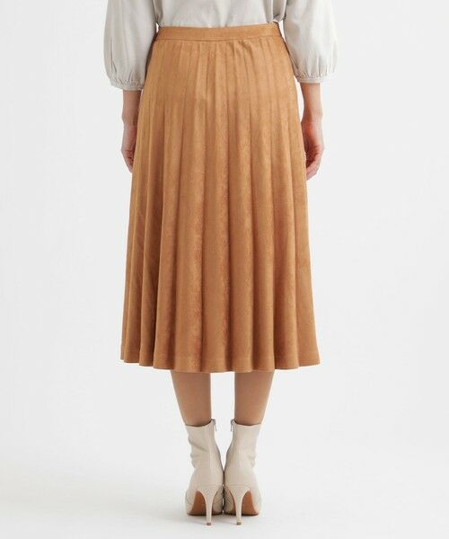 TRANS WORK (大きいサイズ) / トランスワーク (オオキイサイズ) ロング・マキシ丈スカート | 【L】【セットアップ対応】【ウォッシャブル】フェイクスエードプリーツスカート | 詳細6