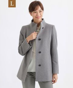 TRANS WORK (大きいサイズ) / トランスワーク (オオキイサイズ) その他アウター | 【L】ショートビーバー スタンドカラーウールコート