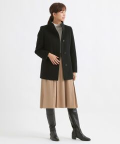 TRANS WORK (大きいサイズ) / トランスワーク (オオキイサイズ) その他アウター | 【L】ショートビーバー スタンドカラーウールコート