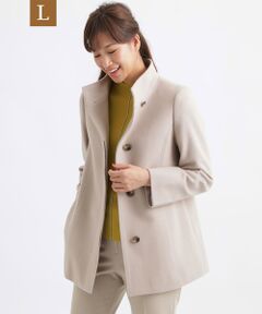 TRANS WORK (大きいサイズ) / トランスワーク (オオキイサイズ) その他アウター | 【L】ショートビーバー スタンドカラーウールコート