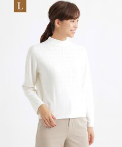 TRANS WORK (大きいサイズ) / トランスワーク (オオキイサイズ) その他トップス | 【ウォッシャブル】幾何ジャカードニット