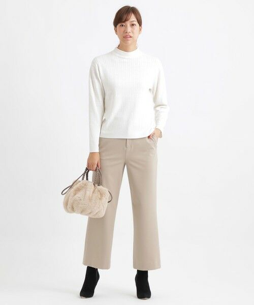 TRANS WORK (大きいサイズ) / トランスワーク (オオキイサイズ) その他トップス | 【ウォッシャブル】幾何ジャカードニット | 詳細1