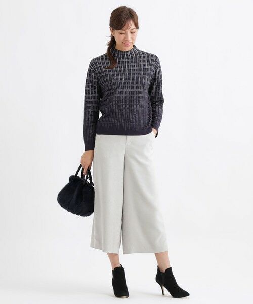 TRANS WORK (大きいサイズ) / トランスワーク (オオキイサイズ) その他トップス | 【ウォッシャブル】幾何ジャカードニット | 詳細2