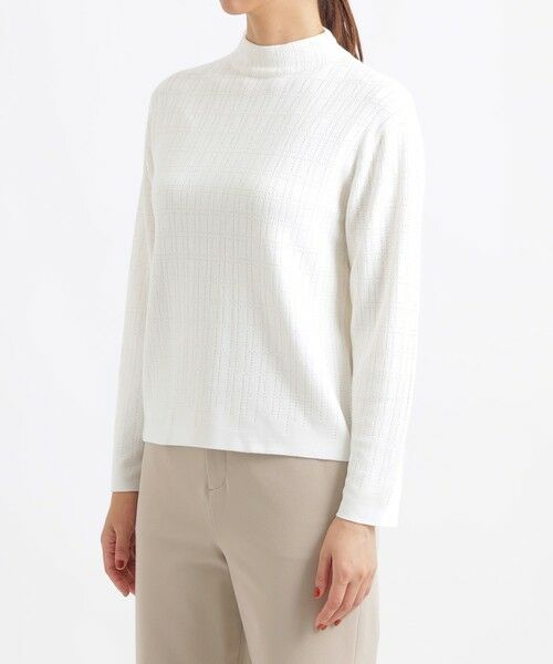 TRANS WORK (大きいサイズ) / トランスワーク (オオキイサイズ) その他トップス | 【ウォッシャブル】幾何ジャカードニット | 詳細4