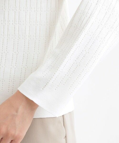 TRANS WORK (大きいサイズ) / トランスワーク (オオキイサイズ) その他トップス | 【ウォッシャブル】幾何ジャカードニット | 詳細6