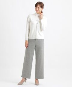 TRANS WORK (大きいサイズ) / トランスワーク (オオキイサイズ) その他トップス | 【L】【ウォッシャブル】ラメラインハイゲージハイネックニット