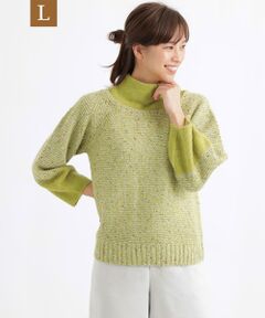 TRANS WORK (大きいサイズ) / トランスワーク (オオキイサイズ) その他トップス | 【L】スパングルツイードプルオーバーニット