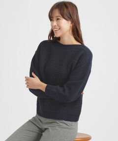 TRANS WORK (大きいサイズ) / トランスワーク (オオキイサイズ) その他トップス | 【L】ストレッチブークレプルオーバーニット