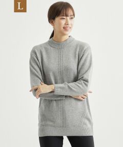 TRANS WORK (大きいサイズ) / トランスワーク (オオキイサイズ) その他トップス | 【L】コースゲージモックネックニット