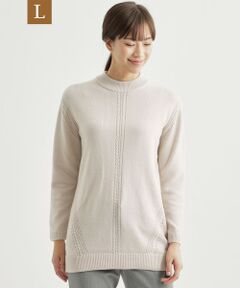 TRANS WORK (大きいサイズ) / トランスワーク (オオキイサイズ) その他トップス | 【L】コースゲージモックネックニット