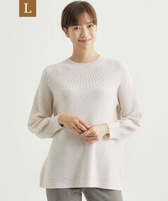 TRANS WORK (大きいサイズ) / トランスワーク (オオキイサイズ) その他トップス | 【L】【ウォッシャブル】ミックスウールプルオーバーニット