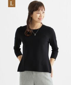 TRANS WORK (大きいサイズ) / トランスワーク (オオキイサイズ) その他トップス | 【L】【ウォッシャブル】ハイストレッチニットプルオーバー