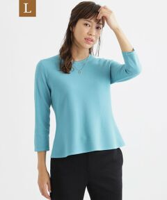 TRANS WORK (大きいサイズ) / トランスワーク (オオキイサイズ) その他トップス | 【L】【ウォッシャブル】ハイストレッチニットプルオーバー