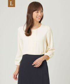 TRANS WORK (大きいサイズ) / トランスワーク (オオキイサイズ) その他トップス | ◆◆【L】【ウォッシャブル】パウダリーサテンブラウス