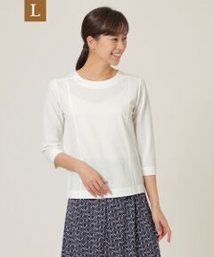 TRANS WORK (大きいサイズ) / トランスワーク (オオキイサイズ) その他トップス | 【L】【ウォッシャブル】リンクスブロックカットソー