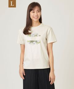 【L】【ウォッシャブル】メガハイゲージプリントTシャツ