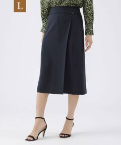 TRANS WORK (大きいサイズ) / トランスワーク (オオキイサイズ) ロング・マキシ丈スカート | 【L】【ウォッシャブル】ストレッチトロピカルストレートシルエットスカート