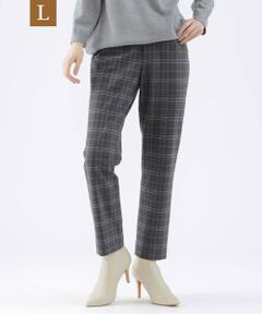 TRANS WORK (大きいサイズ) / トランスワーク (オオキイサイズ) その他パンツ | 【L】【ウォッシャブル】ピーチチェックストレートパンツ