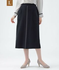 TRANS WORK (大きいサイズ) / トランスワーク (オオキイサイズ) ロング・マキシ丈スカート | 【L】【ウォッシャブル】【セットアップ対応】コンフォートストレッチニットスカート