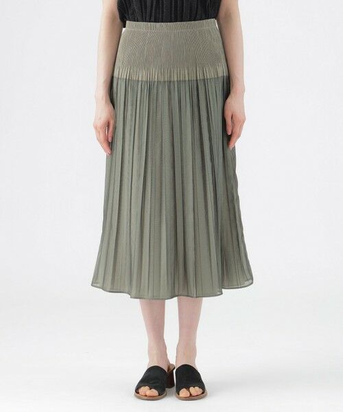 TRANS WORK (大きいサイズ) / トランスワーク (オオキイサイズ) ロング・マキシ丈スカート | 【L】【ウォッシャブル】シアーリバーシブルスカート | 詳細5