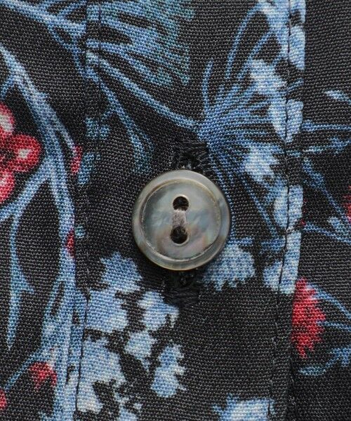 TRANS WORK (大きいサイズ) / トランスワーク (オオキイサイズ) その他トップス | 【L】【ウォッシャブル】ブルーボタニカルプリントブラウス | 詳細7