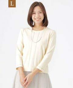 TRANS WORK (大きいサイズ) / トランスワーク (オオキイサイズ) その他トップス | 【L】【ウォッシャブル】コンフォートブライトプルオーバーニット