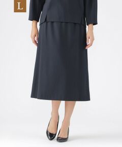 TRANS WORK (大きいサイズ) / トランスワーク (オオキイサイズ) ロング・マキシ丈スカート | 【L】【ウォッシャブル】【セットアップ対応】ジョーゼットピーチフレアスカート